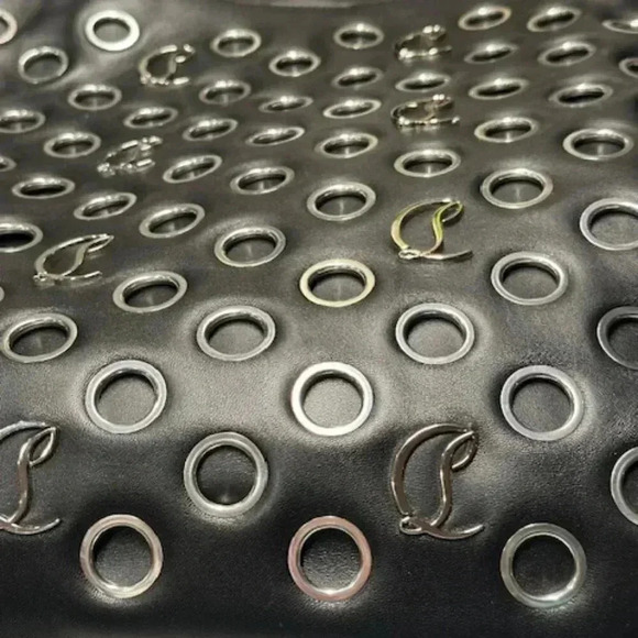 🔥🔥Christian Louboutin Mouchara Black Leather Tote Shoulder Bag BRAND NEW! - Picture 10 of 16